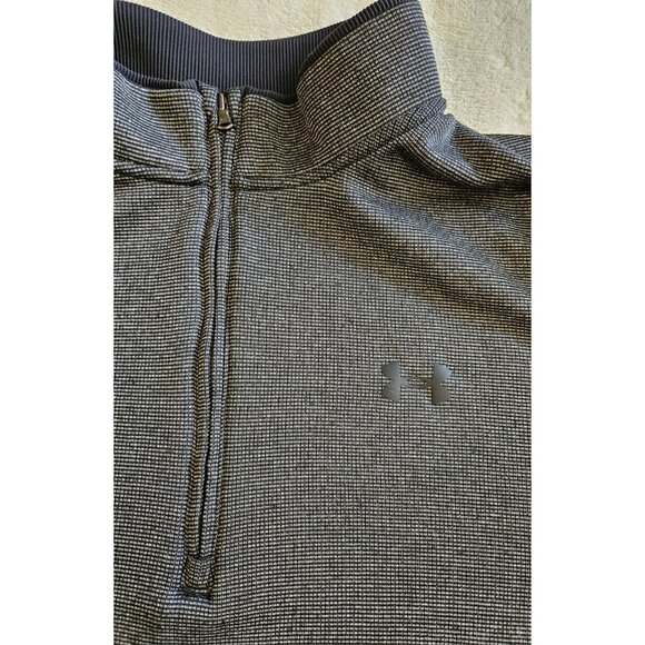 Under Armour 1/4 Zip Fleece Golf Sweater Men's 2XL Charcoal gray - Picture 6 of 11